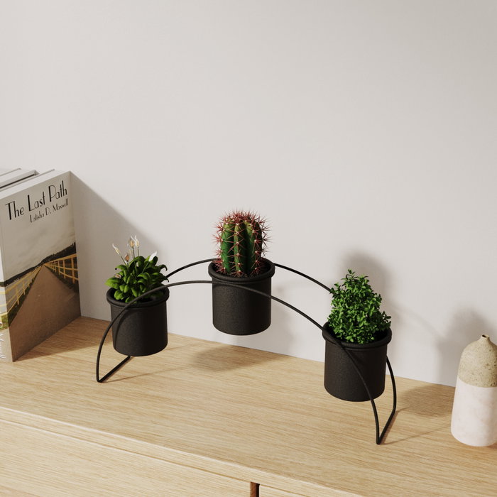 Aberto Design GED-012-A Accesorio Decorativo de Metal Negro